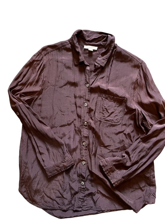 beachlunchlounge Tops - Beach lunch lounge plum viscose shirt